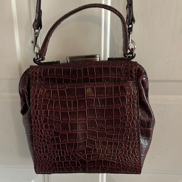 Patricia NashElegant Brown Crocodile-Embossed Handbag - Picture 3 of 6